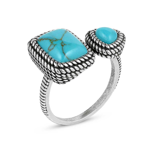 Montana Silversmith Women's Split Decision Turquoise Ring
