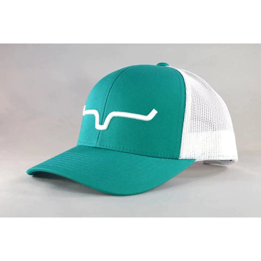 Kimes Weekly Trucker Ball Cap - Teal/White - Irvine Tack & Western Wear