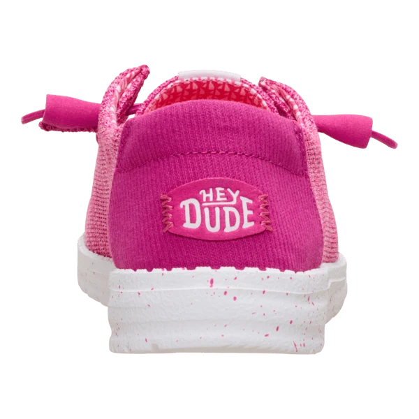 Hey Dude Women's Wendy Stretch Sox Shoes - Fuchsia Pink