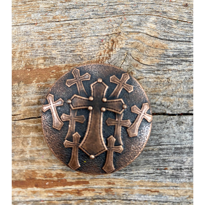 Rodeo Drive Copper Cross Concho - 1.5"