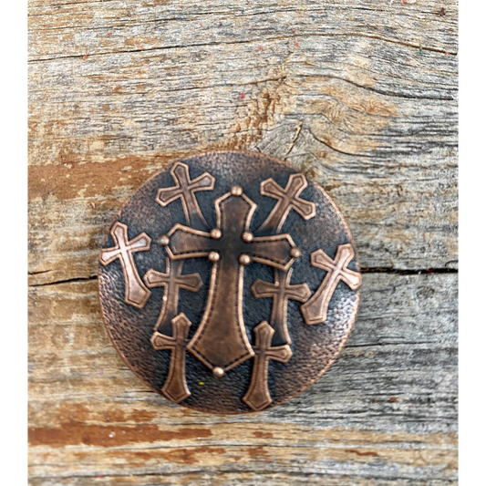 Rodeo Drive Copper Cross Concho - 1.5"