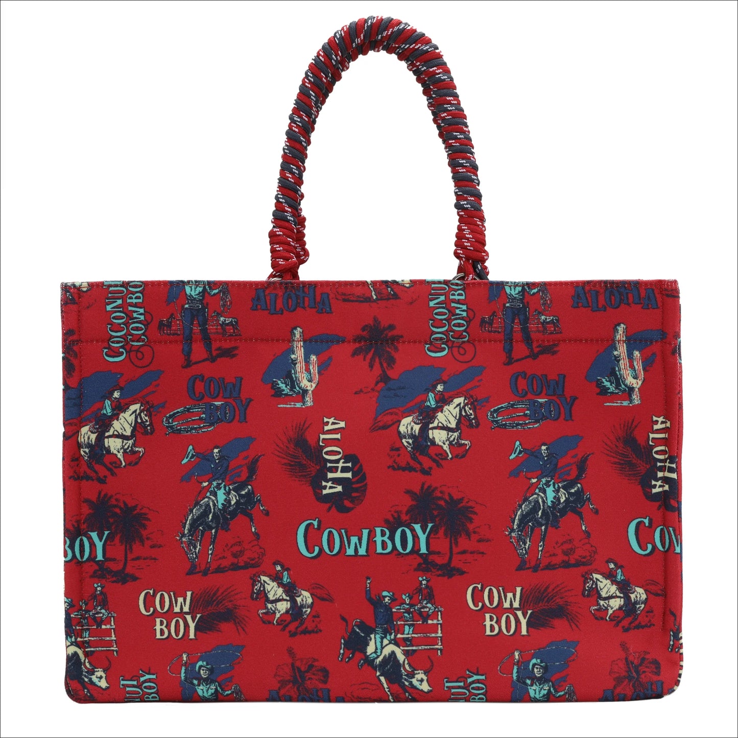 Wrangler Cowboy Oversized Tote Bag with Braided Handles