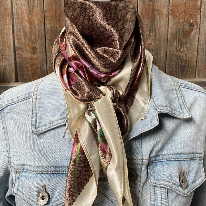 Rodeo Drive 35x35" Wild Rags - Floral, Animal &amp; Other - Irvine Tack &amp; Western Wear
