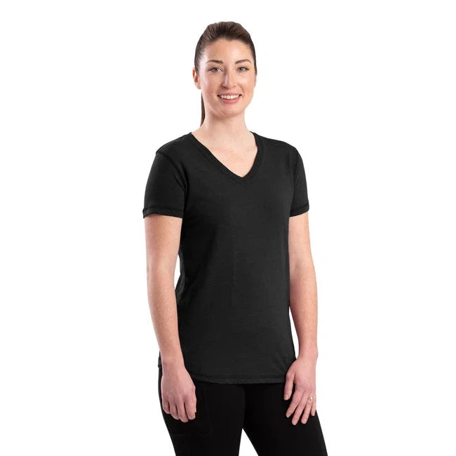 Berne Womens Performance V-Neck T-Shirt - Assorted Colours