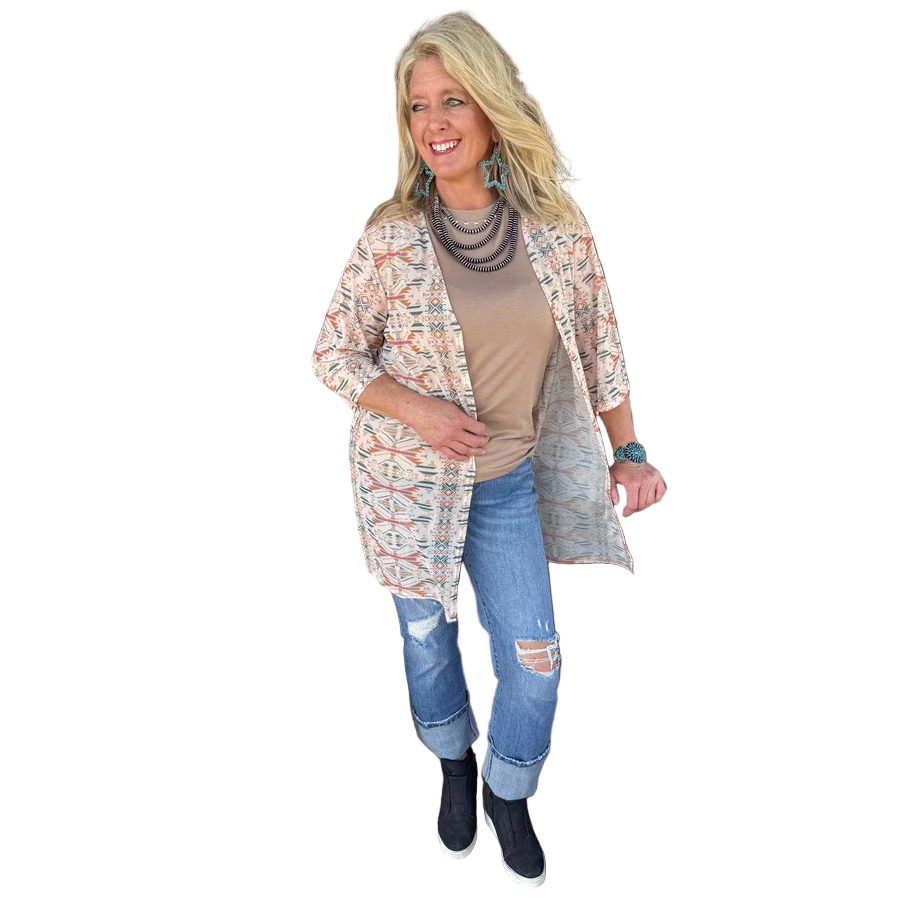 Rowdy Crowd Women's Acoma Aztec Short Duster