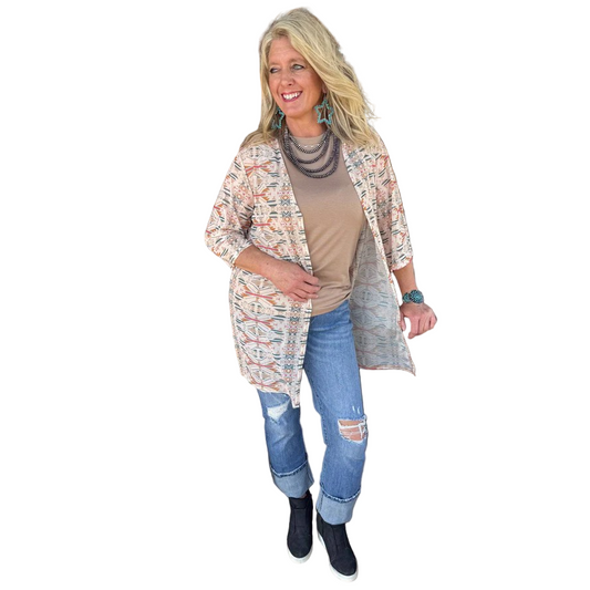 Rowdy Crowd Women's Acoma Aztec Short Duster