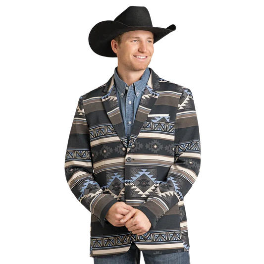 Rock & Roll Men's Cowboy Sport Coat - Black