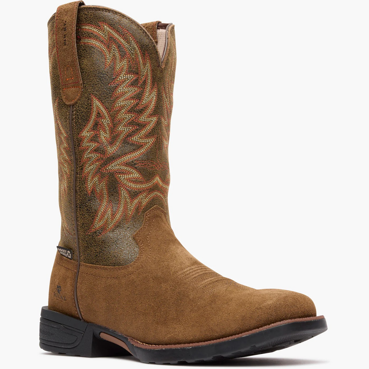 Rocky Monocrepe Men's 12" Waterproof Western Boot-Tabacco
