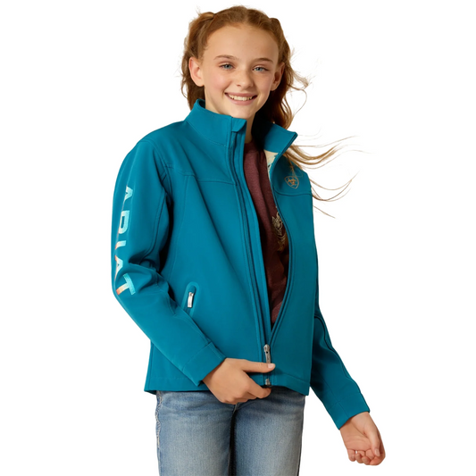 Ariat Youth New Team Softshell Jacket - Ocean Depth
