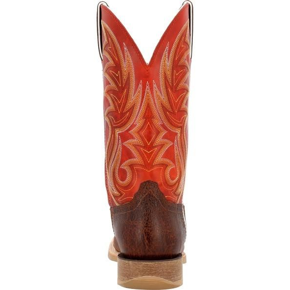 Durango Men's Rebel Pro Cutter Toe Western Boots - Cognac Crunch/Rusty Red