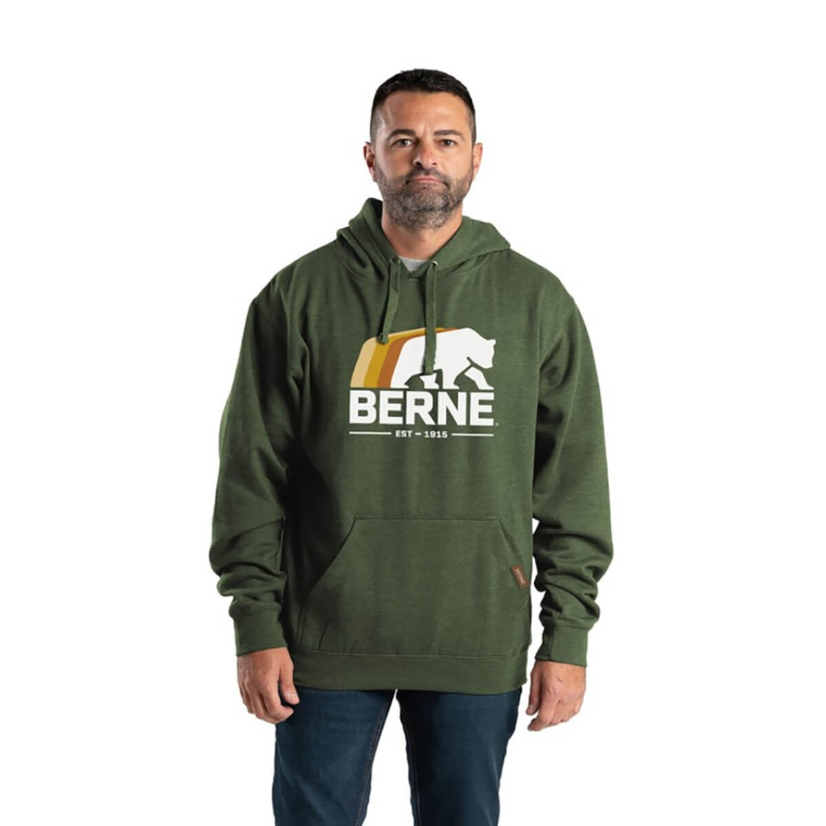 Berne Men's Heritage Graphic Hooded Pullover Sweatshirt