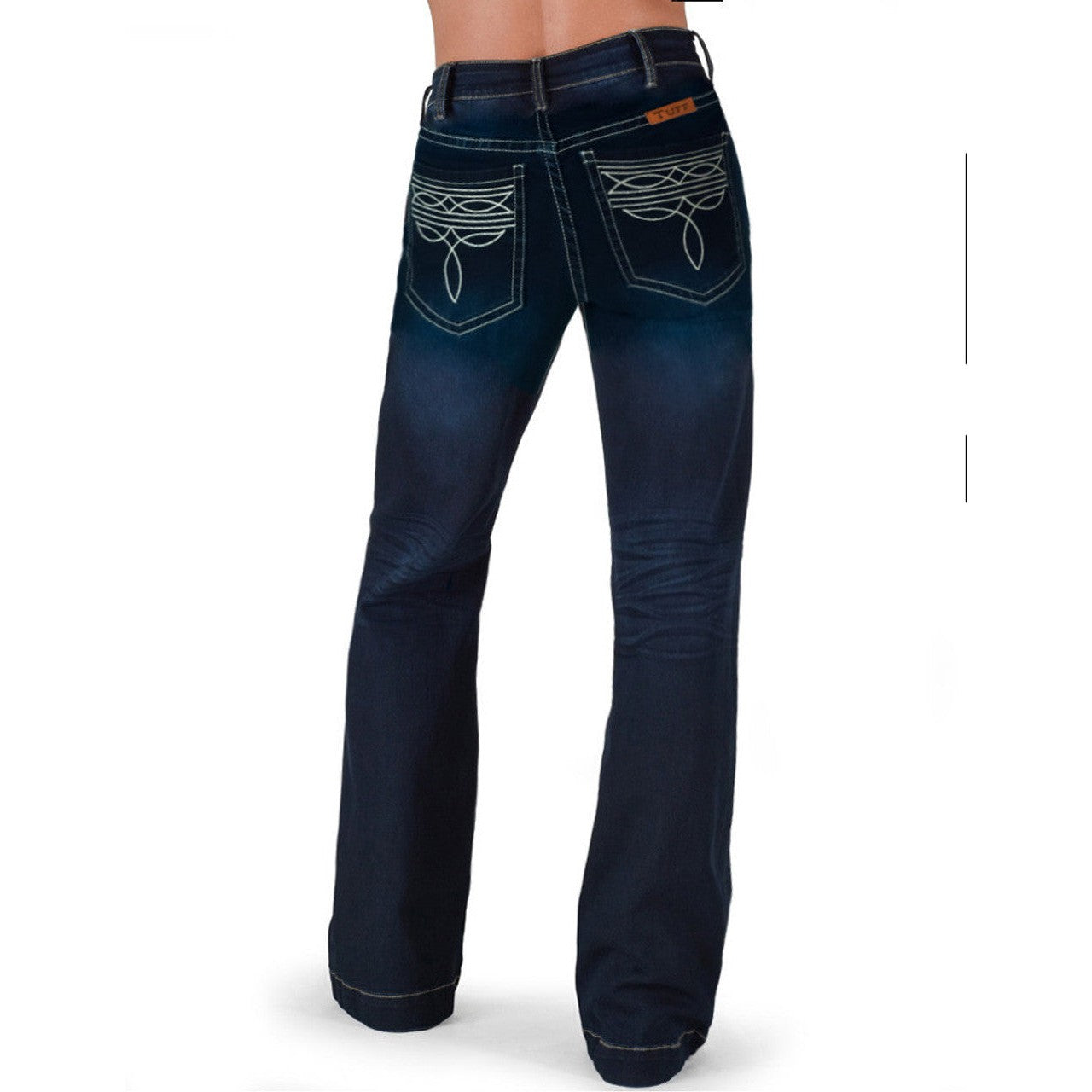 Cowgirl Tuff Boot Stitch Trouser Jeans - Dark Wash – Irvine Tack