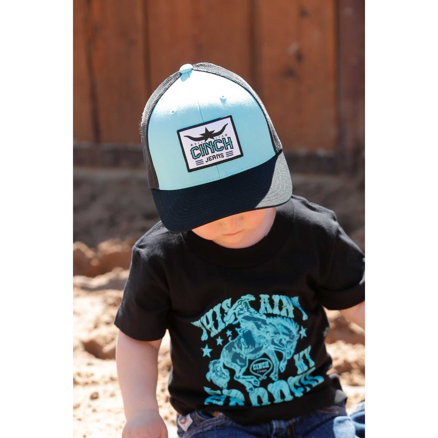 Cinch Boy's Trucker Cap - Turquoise