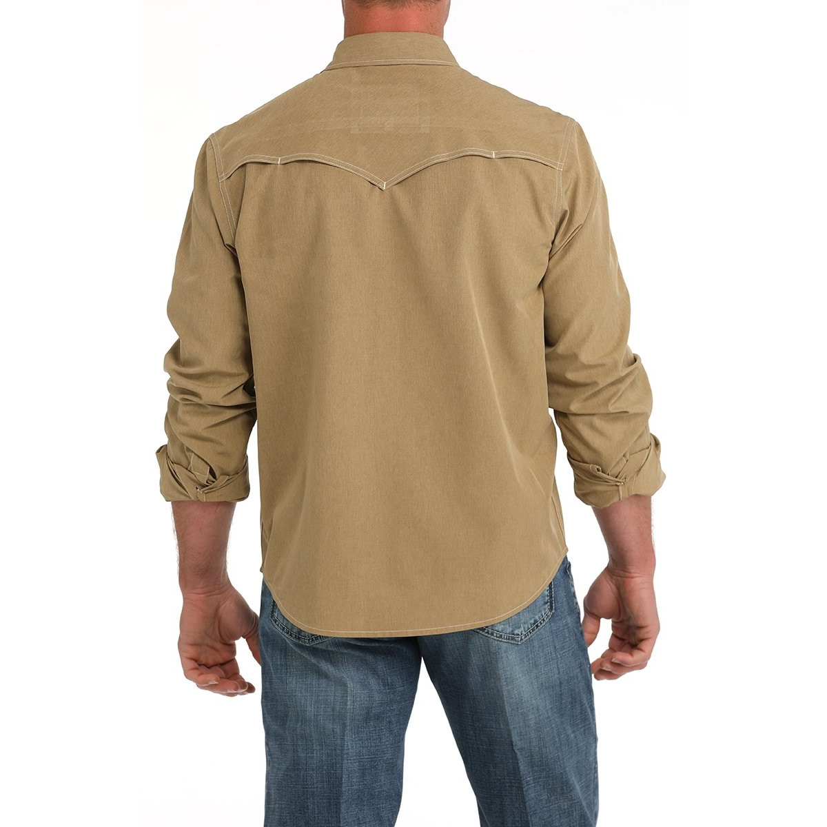 Cinch Men's Long Sleeve Western Shirt- Brown