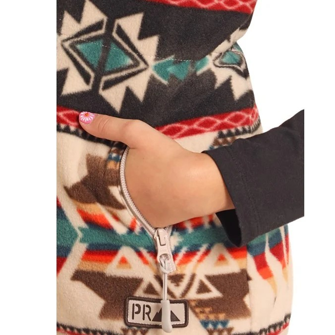 Rock & Roll Aztec Fleece Girl's Vest