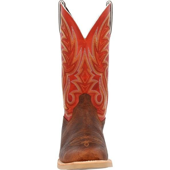 Durango Men's Rebel Pro Cutter Toe Western Boots - Cognac Crunch/Rusty Red