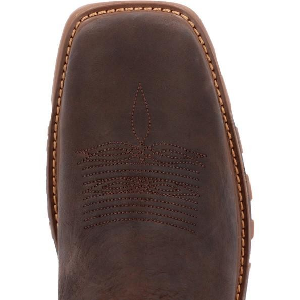 **Rocky Men's Carbon 6 Waterproof Pull On Western Boots - Brown