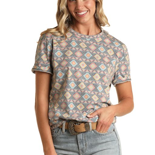 Rock & Roll Unisex All Over Print Tee - Blue