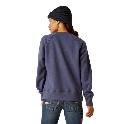 Ariat Women's Rebar Traverse Sweatshirt - Blue Indigo Heather