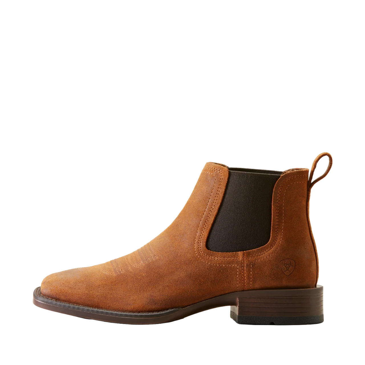 Ariat Men's Booker Chelsea Wide Square Toe Western Boot - Bar Top Brown
