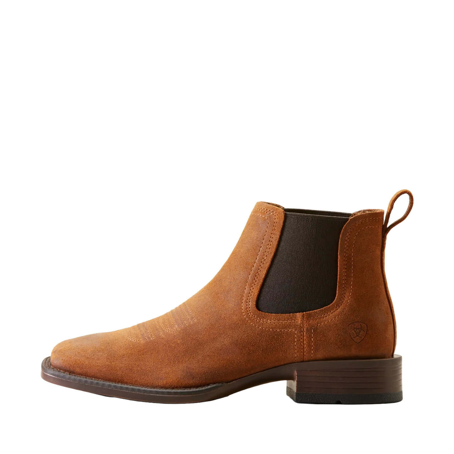 Ariat Men's Booker Chelsea Wide Square Toe Western Boot - Bar Top Brown