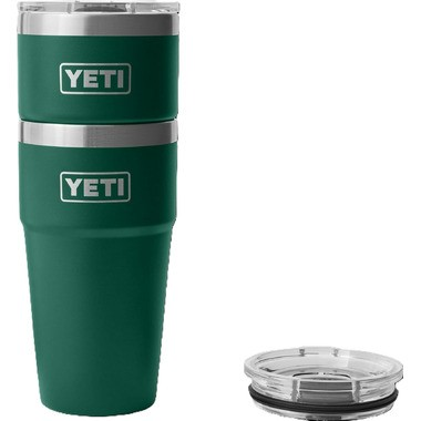 Yeti Rambler 591 ml Tumbler Stackable w/Magslider - Black Forest Green