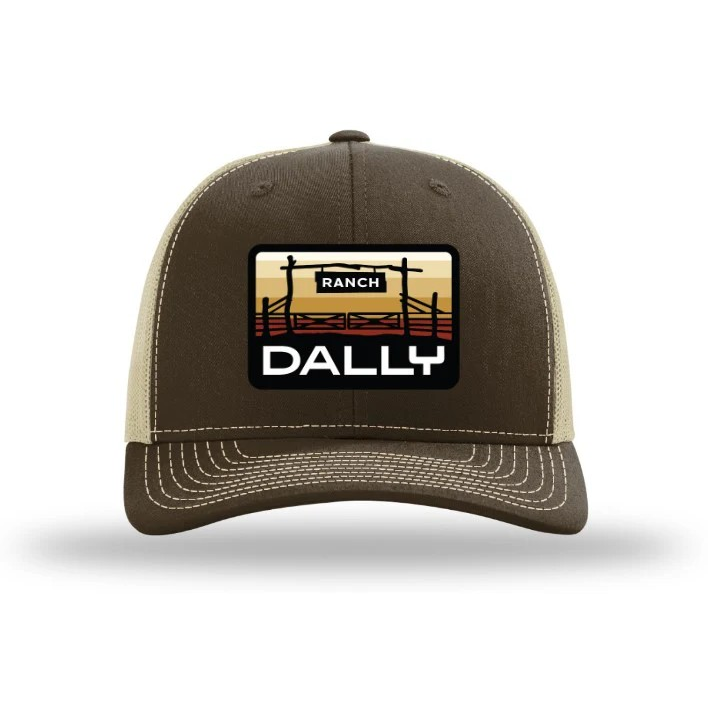 Dally Up Caps Dally Ranch Center Patch - Multiple Colors