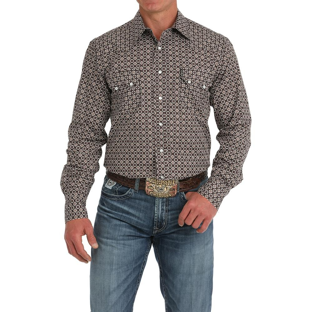 Cinch Men's Long Sleeve Western Shirt- Multi