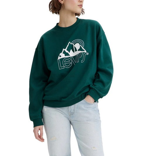 Levi Graphic Salinas Crew Mountain Top Crew - Teal
