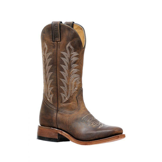 Boulet Women's Vintage Square Toe Western Boot - HillBilly Golden