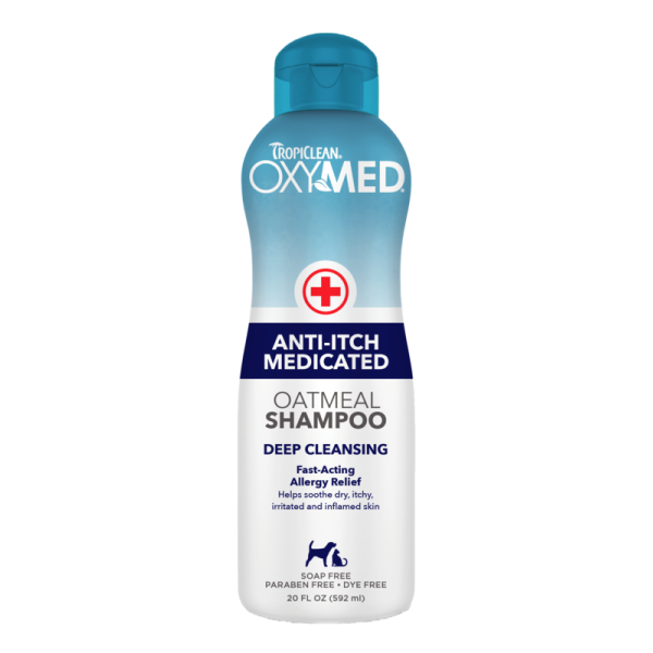 TropiClean OxyMed Medicated Anti-Itch Oatmeal Shampoo  20 oz