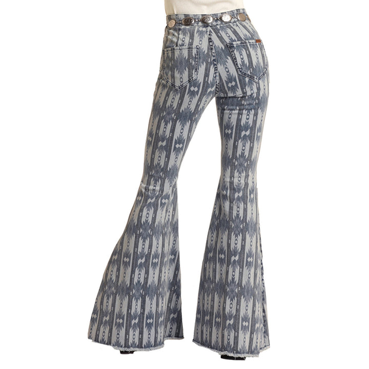 **Rock &amp; Roll Blue Aztec Button Bell**FINAL SALE**