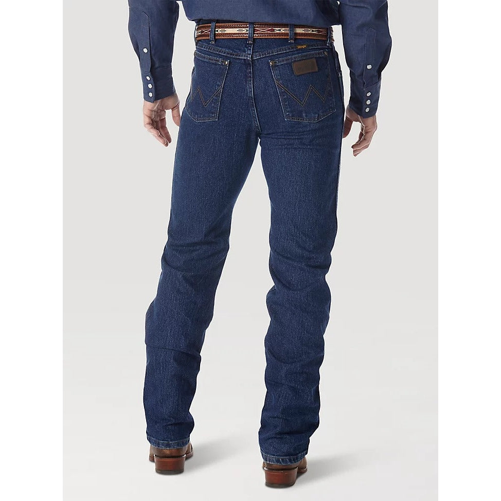Wrangler Mens Premium Performance Advanced Comfort Cowboy Cut Regular Fit Jeans - Mid Stone