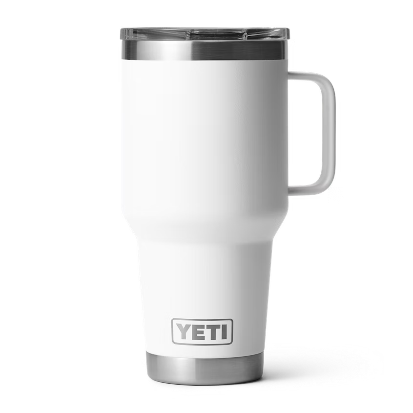 YETI Rambler 887 mL Travel Mug with StrongHold Lid - White