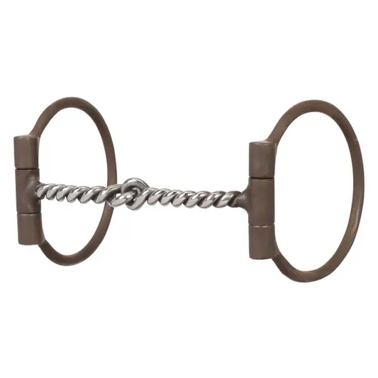 Weaver 5" Offset Dee Twisted Wire Snaffle Bit