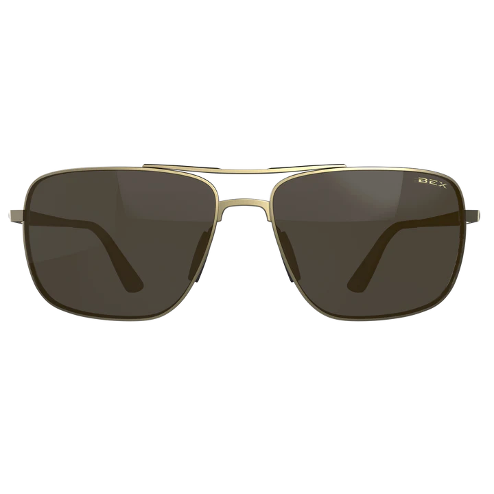 BEX Porter Sunglasses - Matte Gold/Brown
