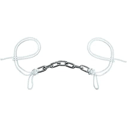 Weaver Nylon Tie Chain Curb Strap - Nickle Plated