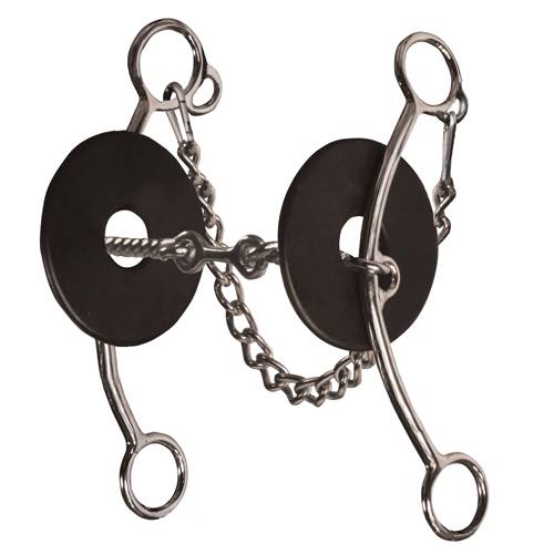 Professional's Choice Brittany Pozzi Lifter Series - Three Piece Twisted Wire Snaffle 8" Shank