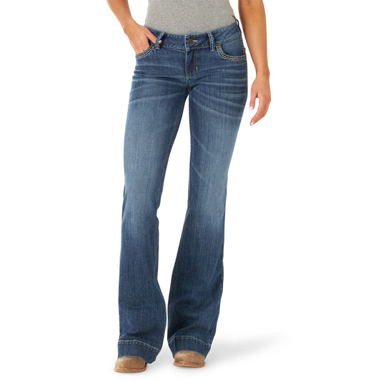 Wrangler Women's Retro Sadie Low Rise Trouser Jeans - Shirley