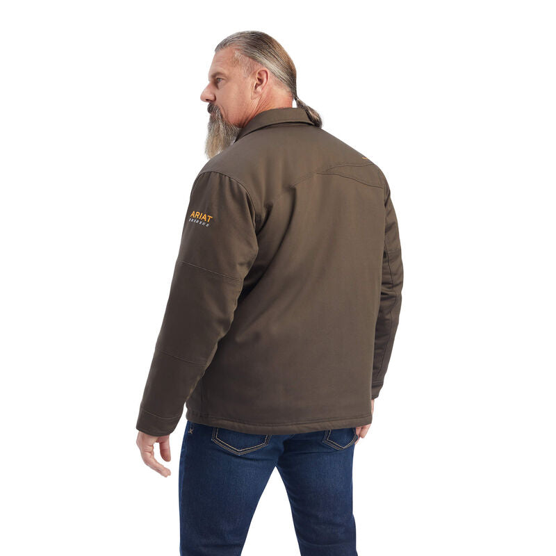 **Ariat Mens Rebar Duracanvas Sherpa Lined Coat