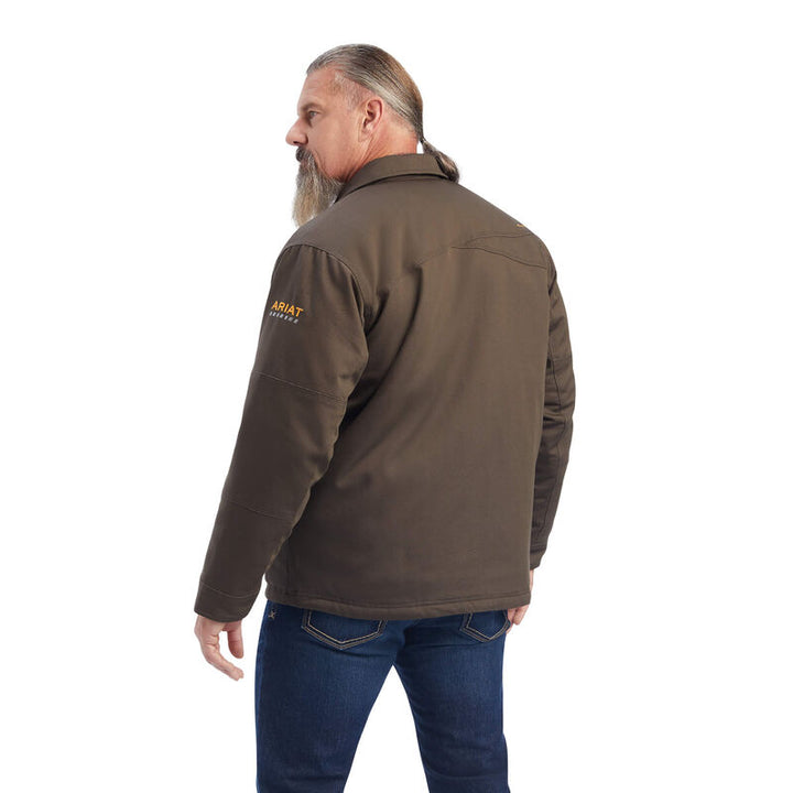 **Ariat Mens Rebar Duracanvas Sherpa Lined Coat