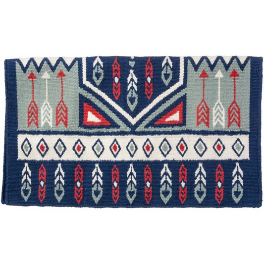 Tough 1 Phoenix Woll Saddle Blanket - Navy Blue