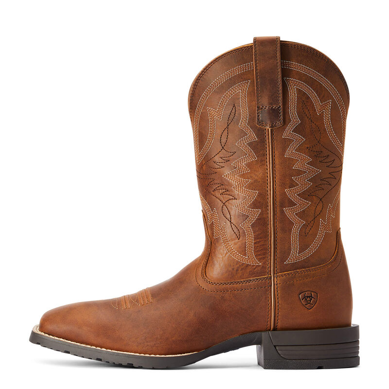 Ariat Mens Hybrid RanchWork Western Boots - Thatch Brown