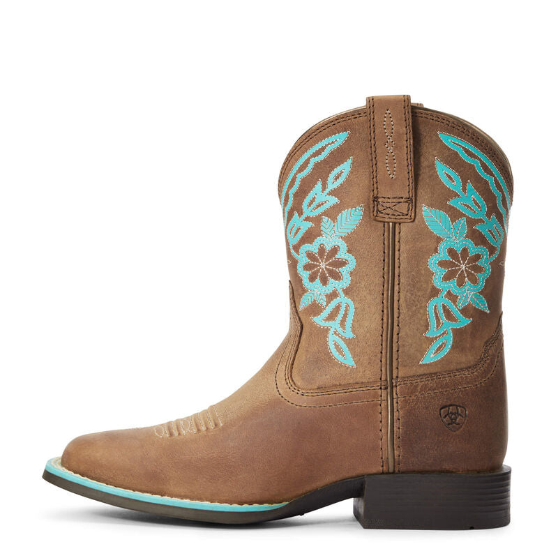 **Ariat Youth Cattle Cate Western Boots - Distressed Brown** FINAL SALE