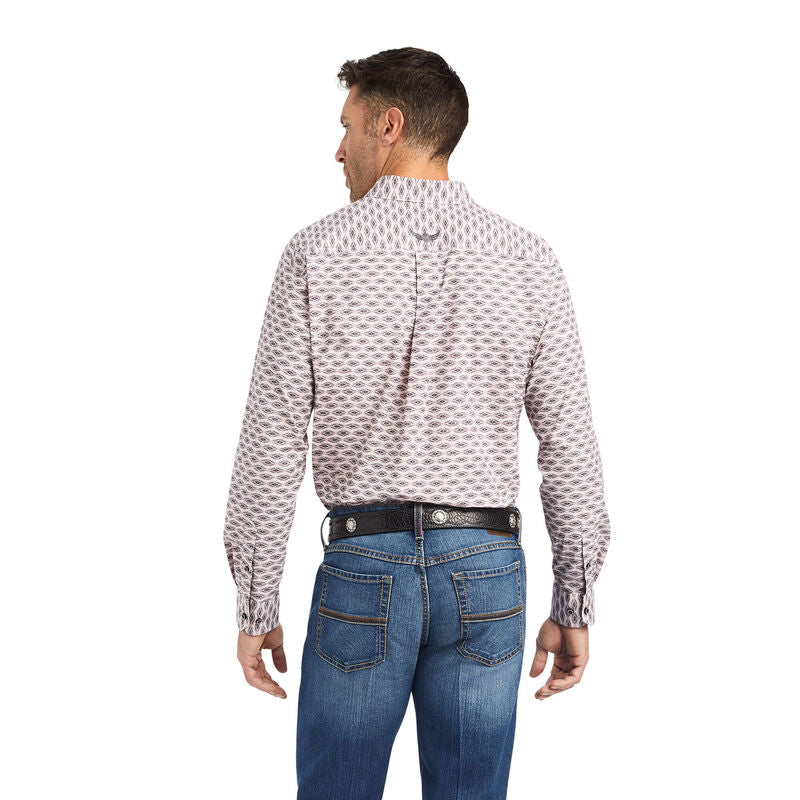 Ariat Mens Relentless Superior Stretch Long Sleeve Shirt Mauve