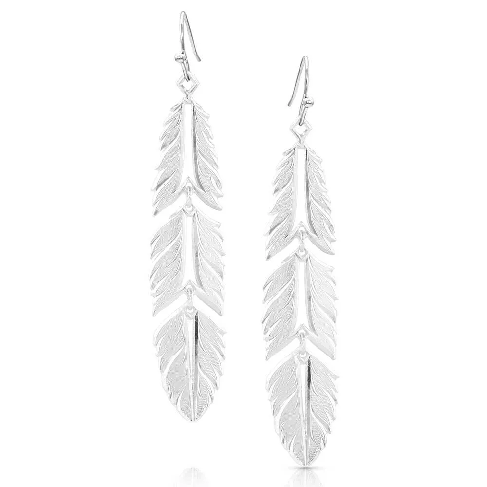 Montana Silversmith Freedom Feather American Made Earrings