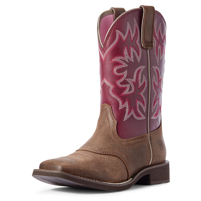 Ariat Womens Canyon Point Wide Square Toe Boot- Desert Sand