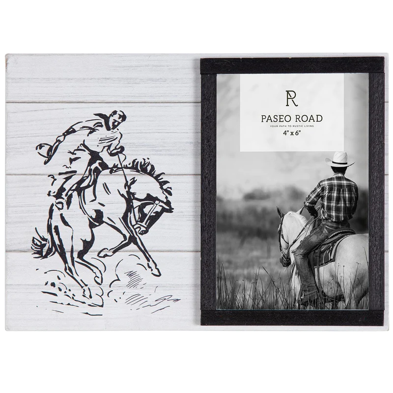 HiEnd Accents Ranch Life Picture Frame 4 x 6 Rider