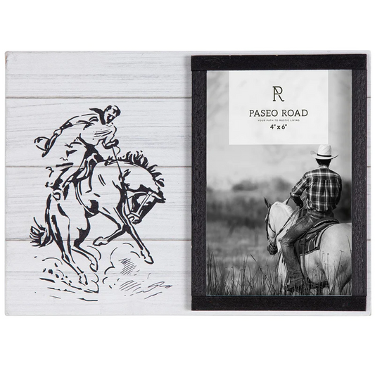 HiEnd Accents Ranch Life Picture Frame 4 x 6 Rider
