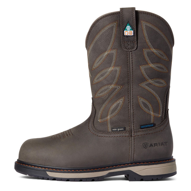Ariat Women's Riveter CSA Glacier Grip Waterproof 400g Composite Toe Work Boots - Dark Storm
